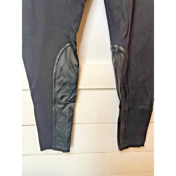 J. Crew The Gigi Pant Black Faux Leather Patches Skinny Pants Women's‎ Size 10 - Picture 3 of 10